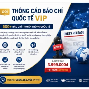 Gói thông cáo báo chí quốc tế VIP